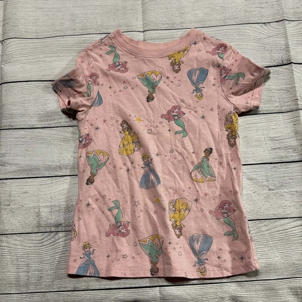 Disney Princess Pink Short Sleeve Shirt size 5T